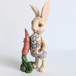 Jim Shore "Springtime Nibbles" Figurine 4040558 Bunny Rabbit w/ Carrot